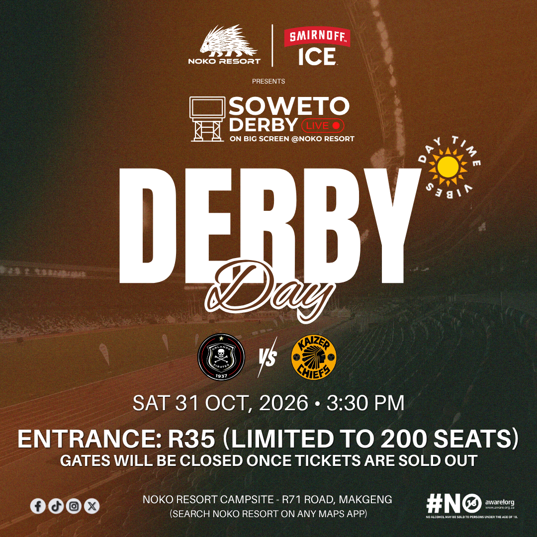 Entrance Fee (1 person) - Soweto Derby Screening at Noko Resort CAMPSITE